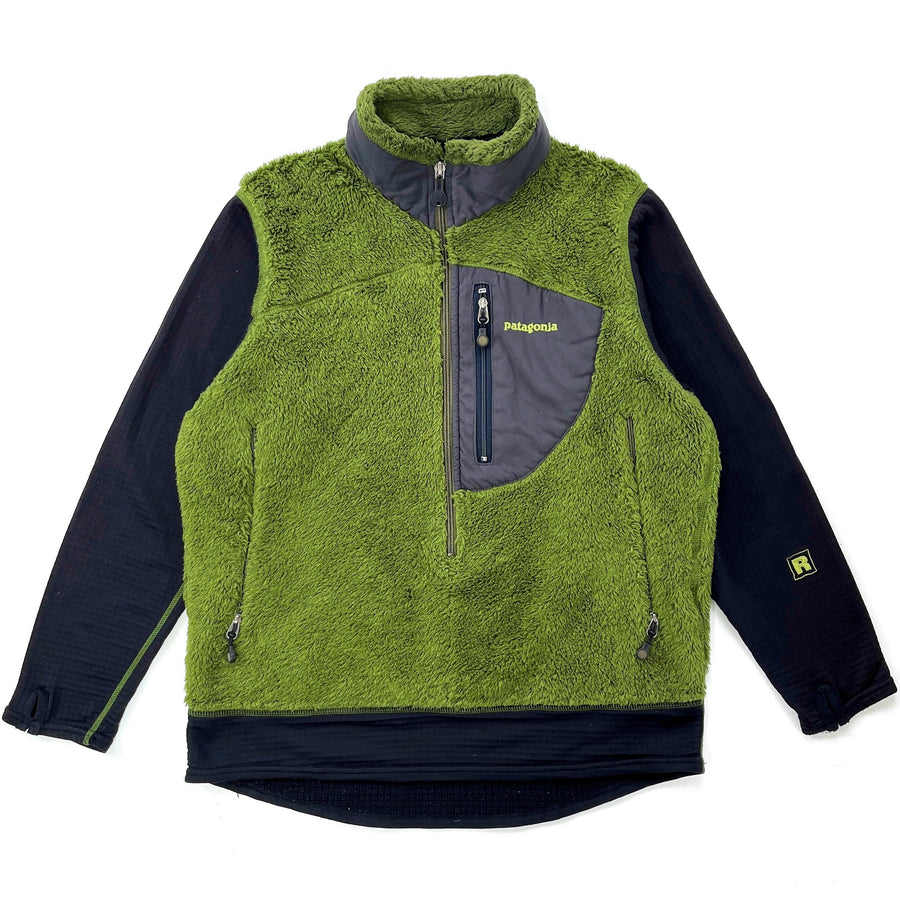 2003 Patagonia R2 Alpinefur Fleece Pullover, Moss Green (M)