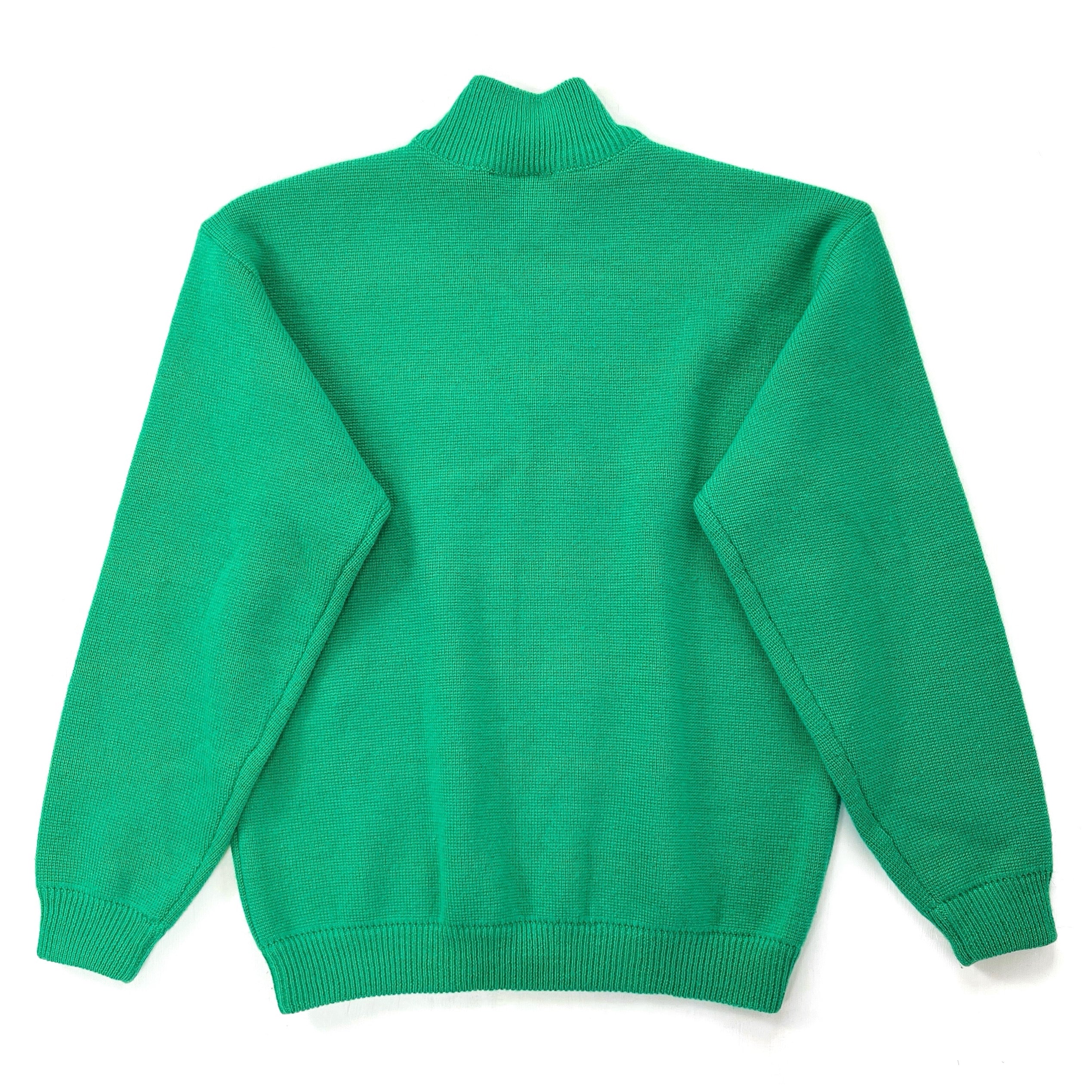 1990 Patagonia Alpiniste Heavy Wool Sweater, Kelly Green (L)