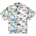 1993 Patagonia Limited Edition Pataloha Print Shirt, Fly Fishing Print (L/XL)