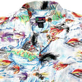 1993 Patagonia Limited Edition Pataloha Print Shirt, Fly Fishing Print (L/XL)
