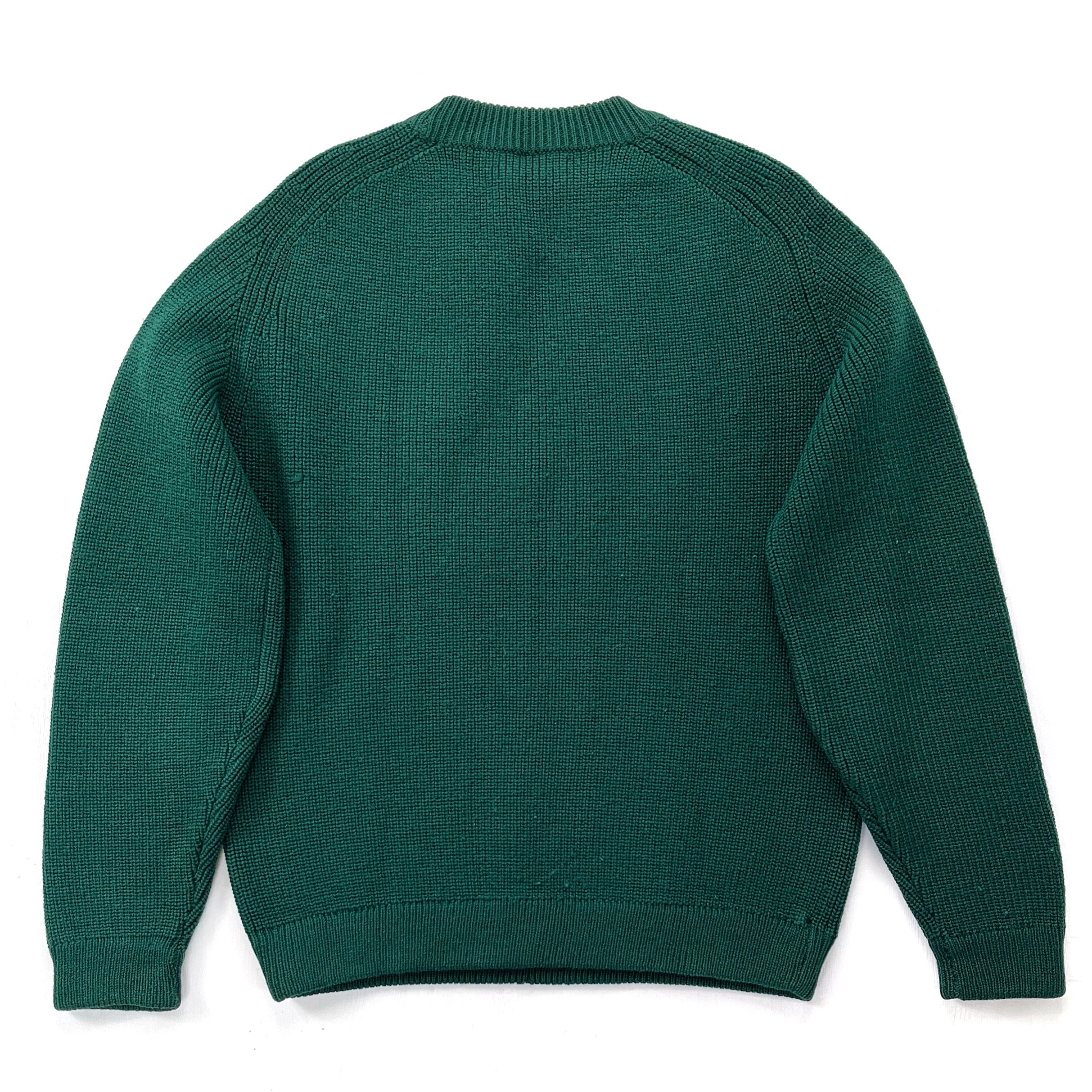 1970s Patagonia Wool Chamonix Guide Sweater, Forest Green (M)