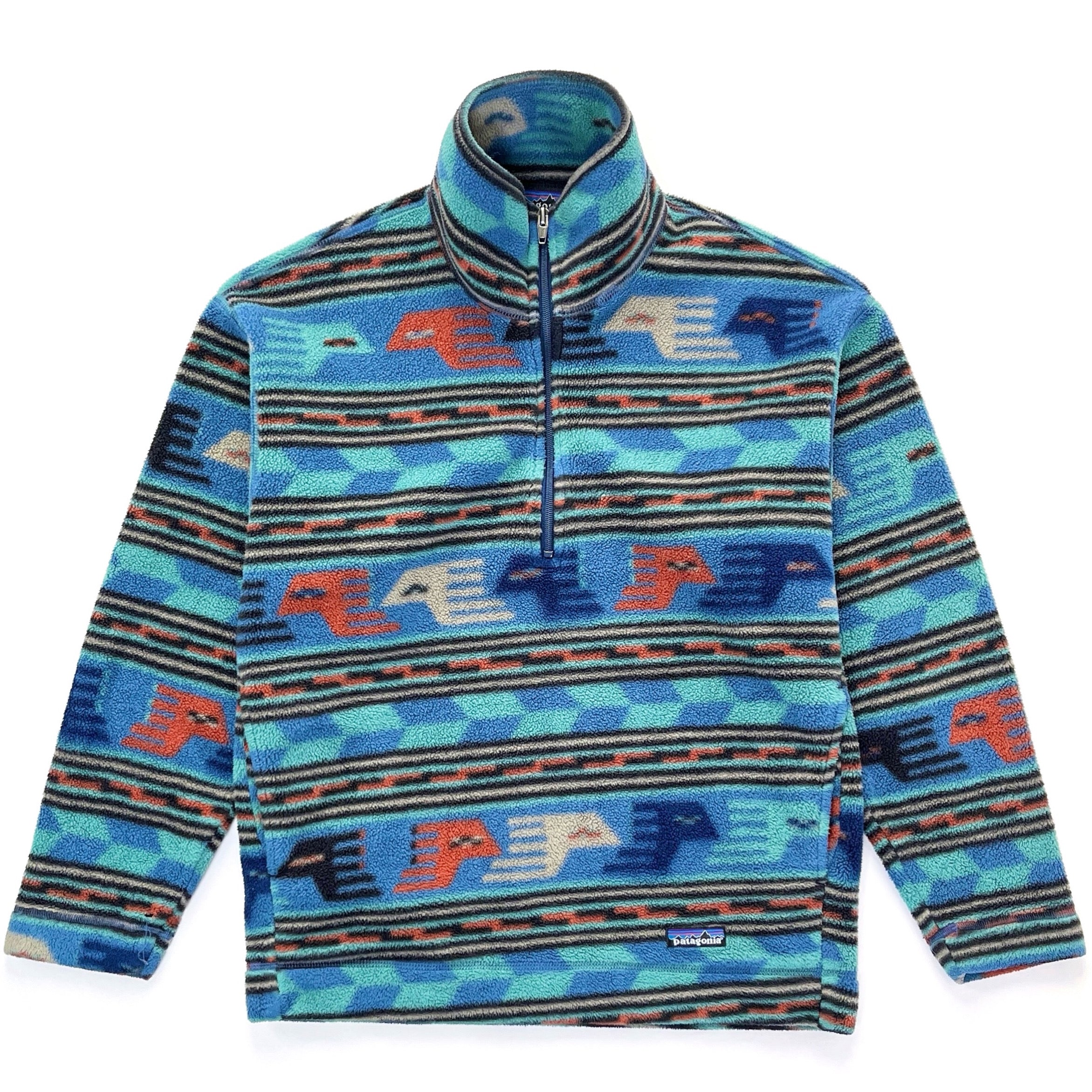 1996 Patagonia Made In The U.S.A. Printed Synchilla Sweater, Anatolia (XS)