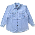 1996 Patagonia Garment-Dyed Cotton Canvas Shirt, Light Blue (L)