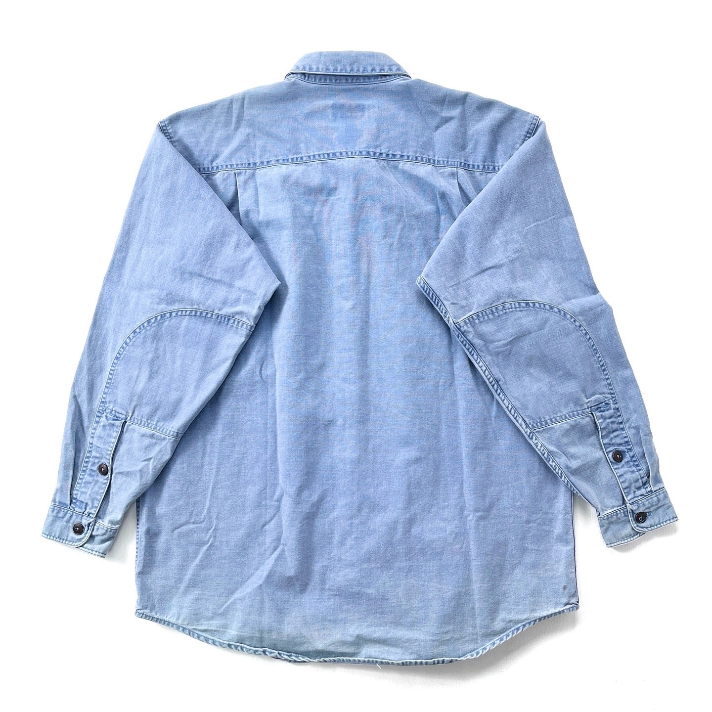 1996 Patagonia Garment-Dyed Cotton Canvas Shirt, Light Blue (L)