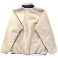 2014 Patagonia Classic Retro-X Fleece Jacket, Natural & Dark Purple (XL)