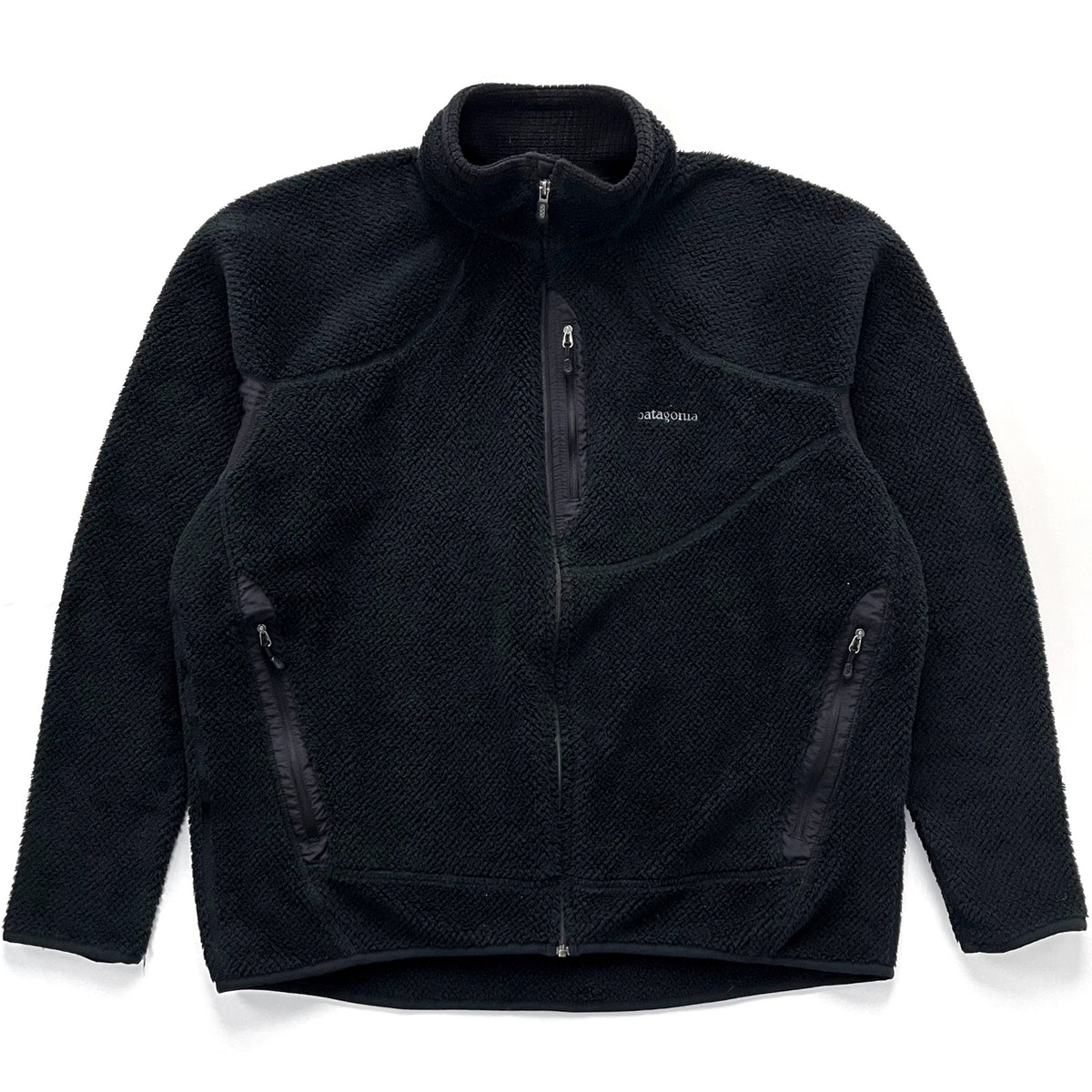 2004 Patagonia R2 High-Pile Full-Zip Fleece Regulator Jacket, Black (XXL)