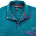 1995 Patagonia Synchilla Snap-T, Dark Teal & Charred Blue (L)