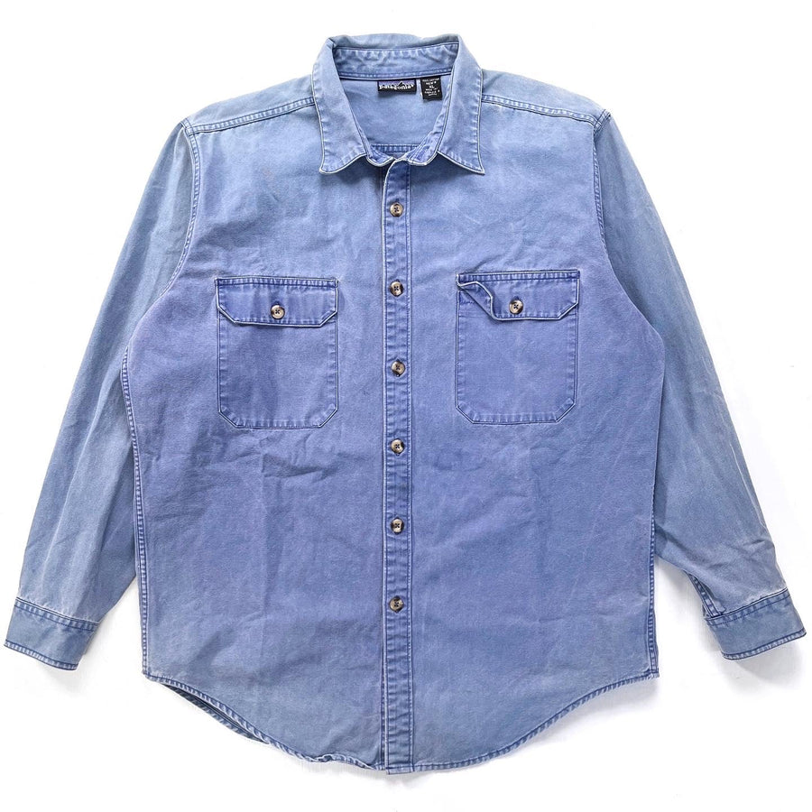 1992 Patagonia Garment Dyed Canvas Shirt, Prussian Blue (XL)