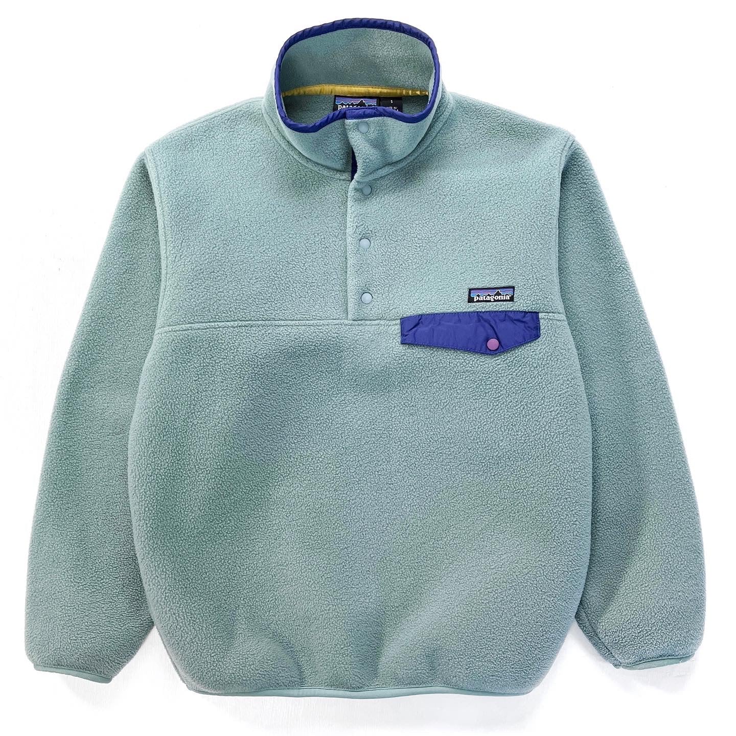 1999 Patagonia Made In The U.S.A. Synchilla Snap-T, Mineral Blue (S)