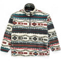 1994 Patagonia Printed Synchilla Sweater, Sacajawea: Ivory (M)