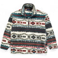 1994 Patagonia Printed Synchilla Sweater, Sacajawea: Ivory (M)