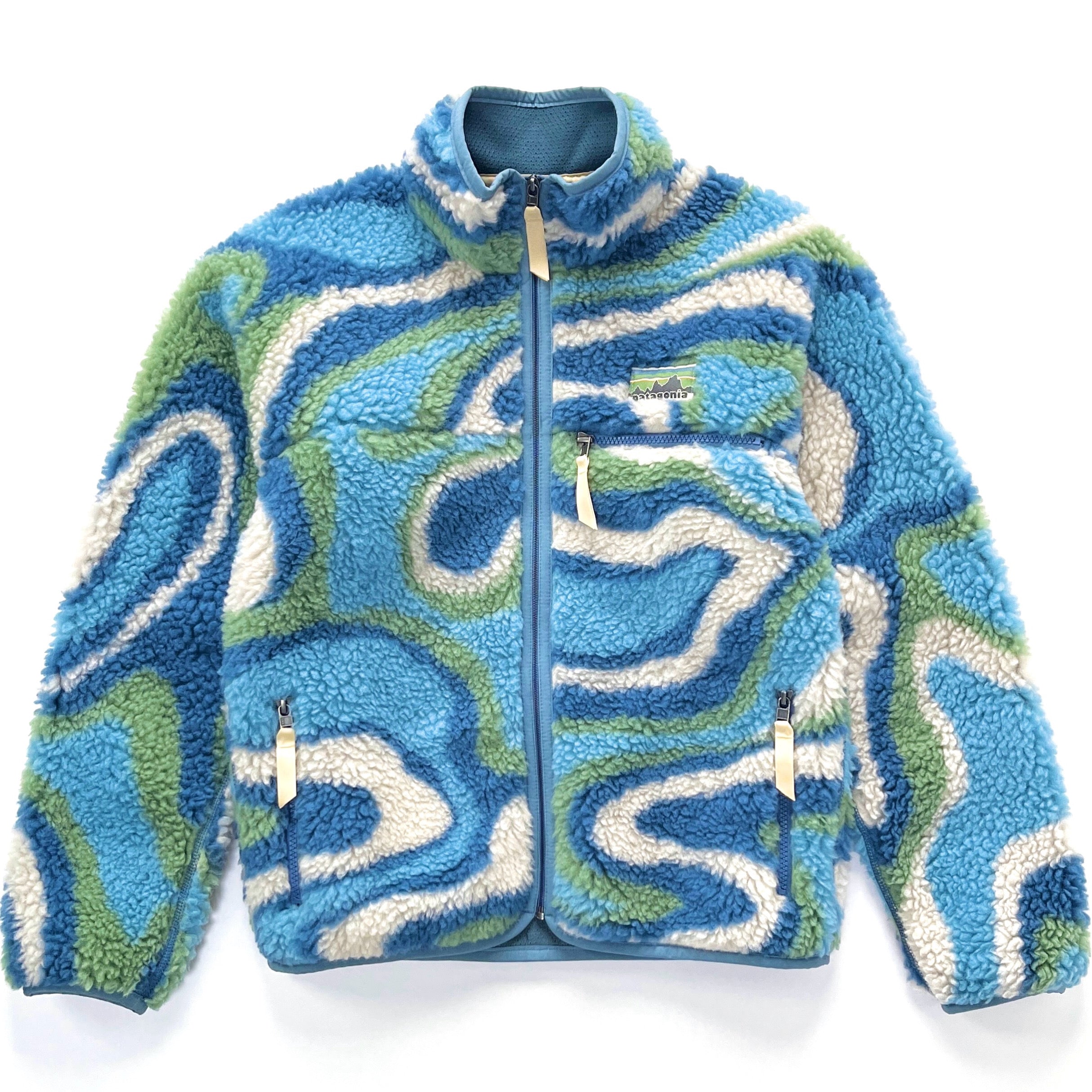 2024 Patagonia Natural Blend Retro Cardigan, Swirling Earth: Thermal (XS)