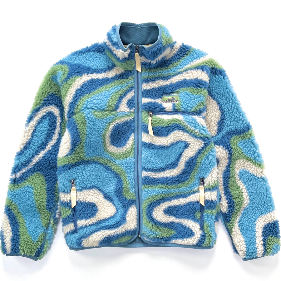 2024 Patagonia Natural Blend Retro Cardigan, Swirling Earth: Thermal (XS)