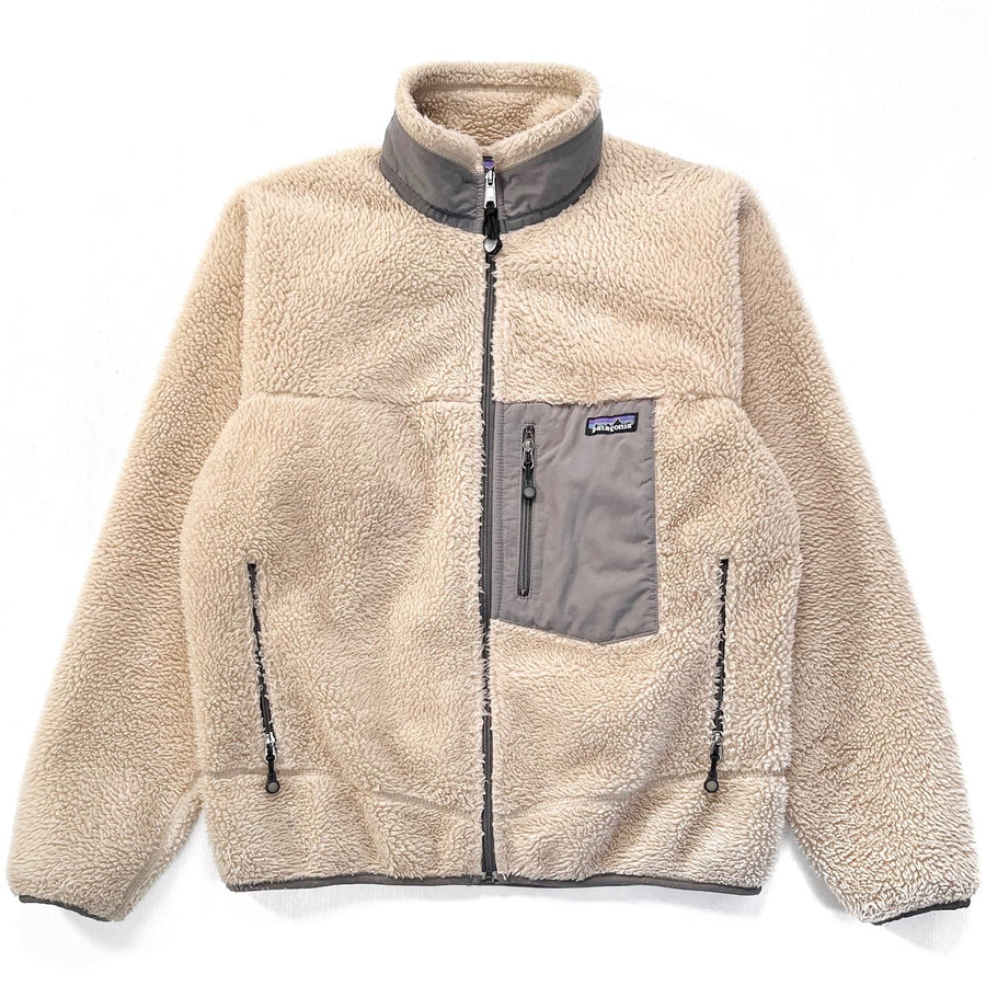 2004 Patagonia Made In The U.S.A. Retro-X Fleece Jacket, Natural (M)