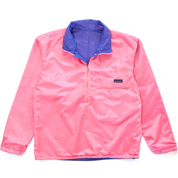 1988 Patagonia Lightweight Reversible Nylon Windbreaker, Neon Orange (L)