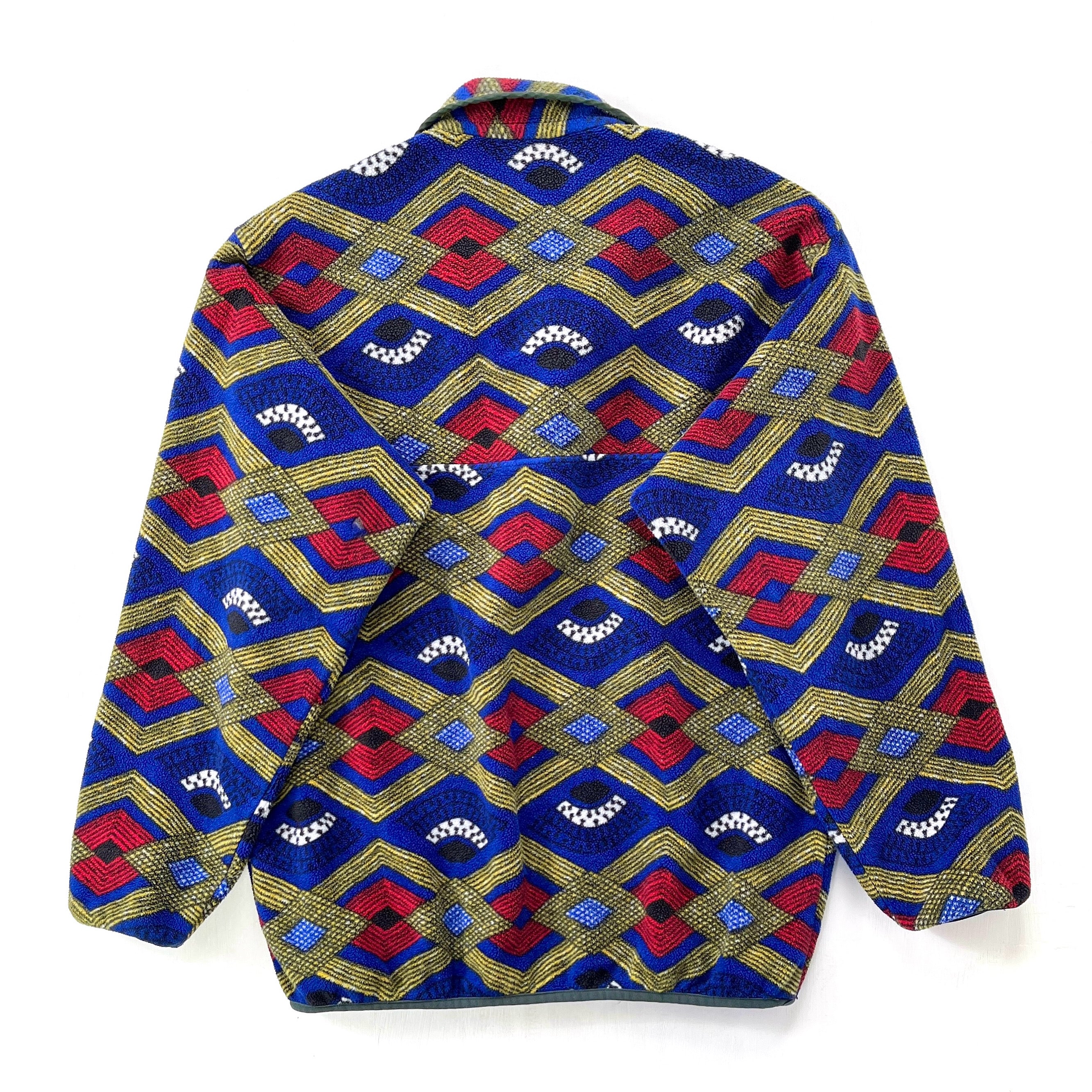 2014 Patagonia Printed Synchilla Snap-T, Slowfoot: Cobalt Blue (M)