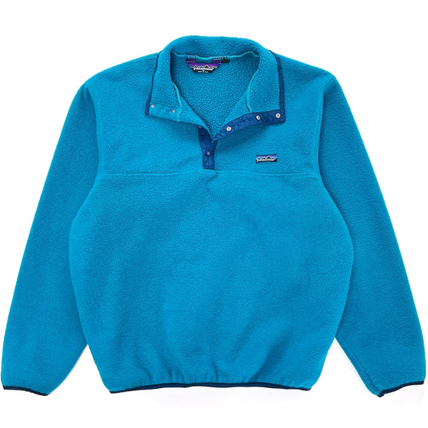 1985 Patagonia First Edition Synchilla Snap T-Neck, Blue /Navy (L/XL)