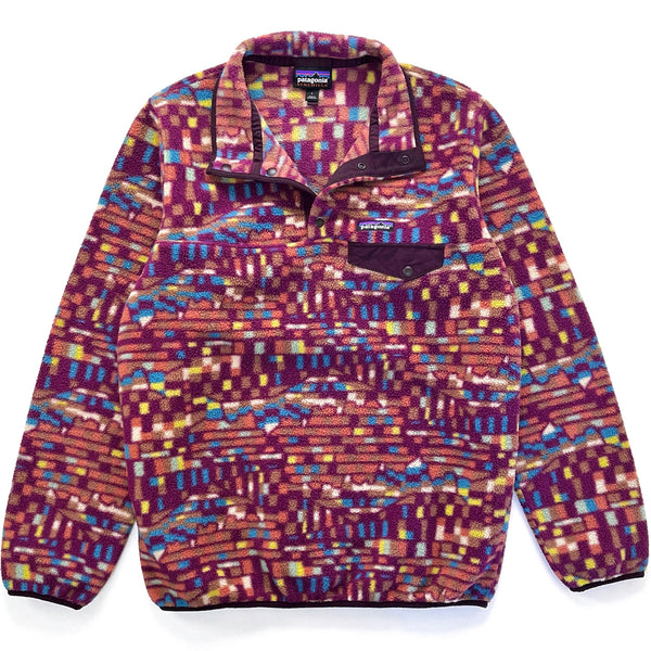 2023 Patagonia Womens Printed Synchilla Snap-T, Fitz Roy: Plum (M)