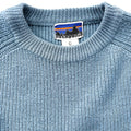1970s Patagonia Wool Chamonix Guide Sweater, Glacier Blue (M/L)
