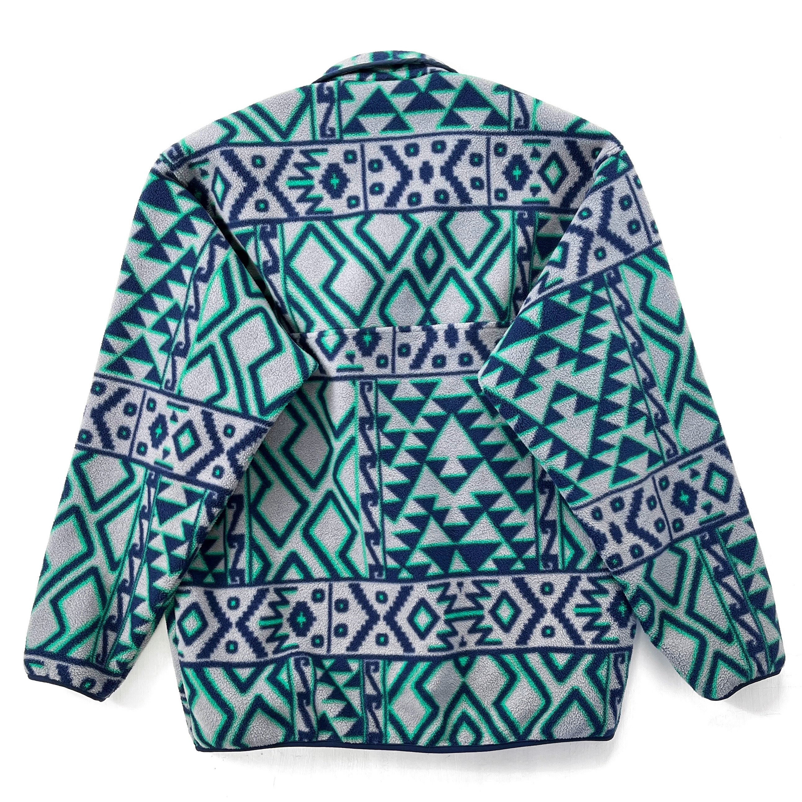 2014 Patagonia Printed Synchilla Snap-T, Montana Siete: Grey (M/L)