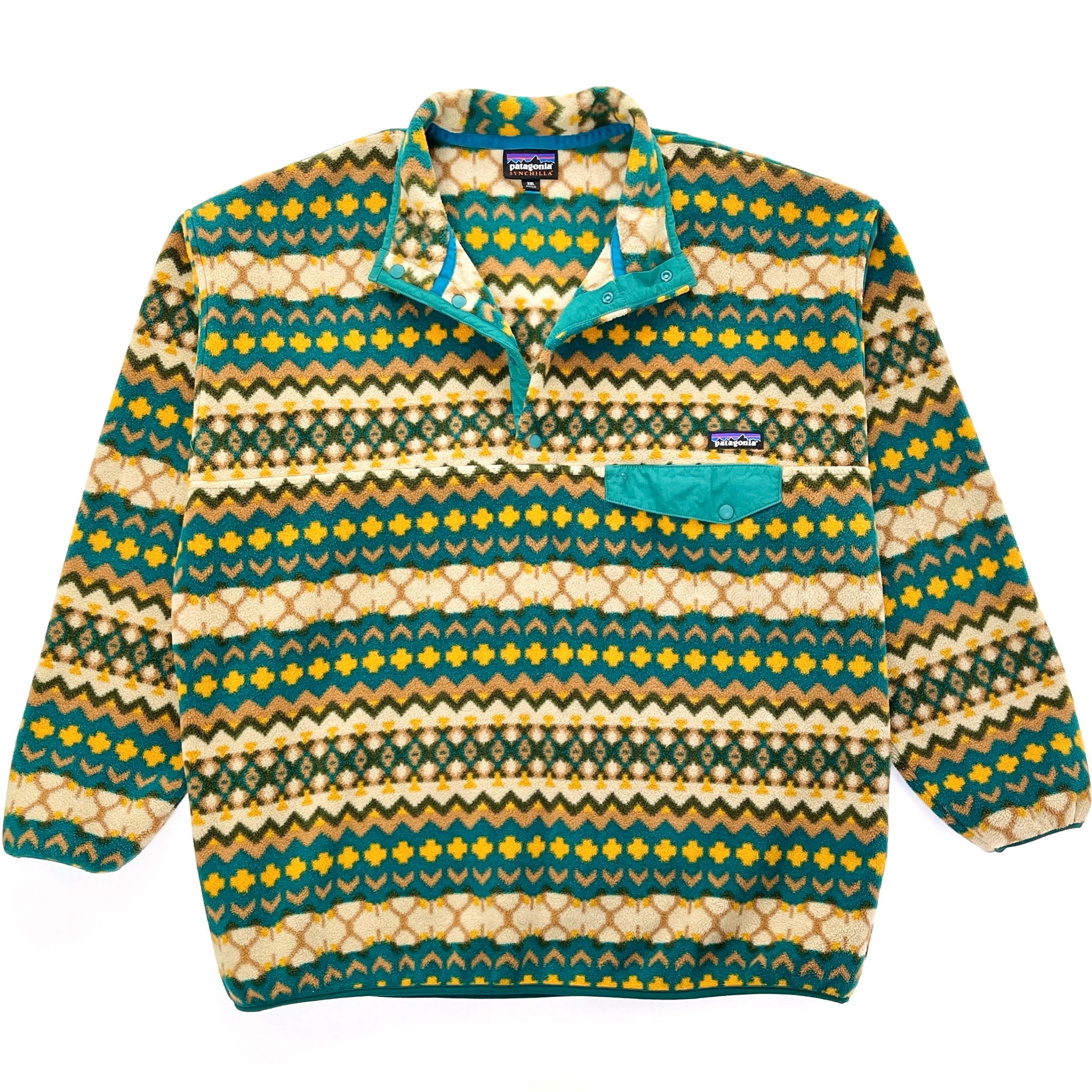 2015 Patagonia Printed Synchilla Snap-T Pullover, Cliff: Arbor