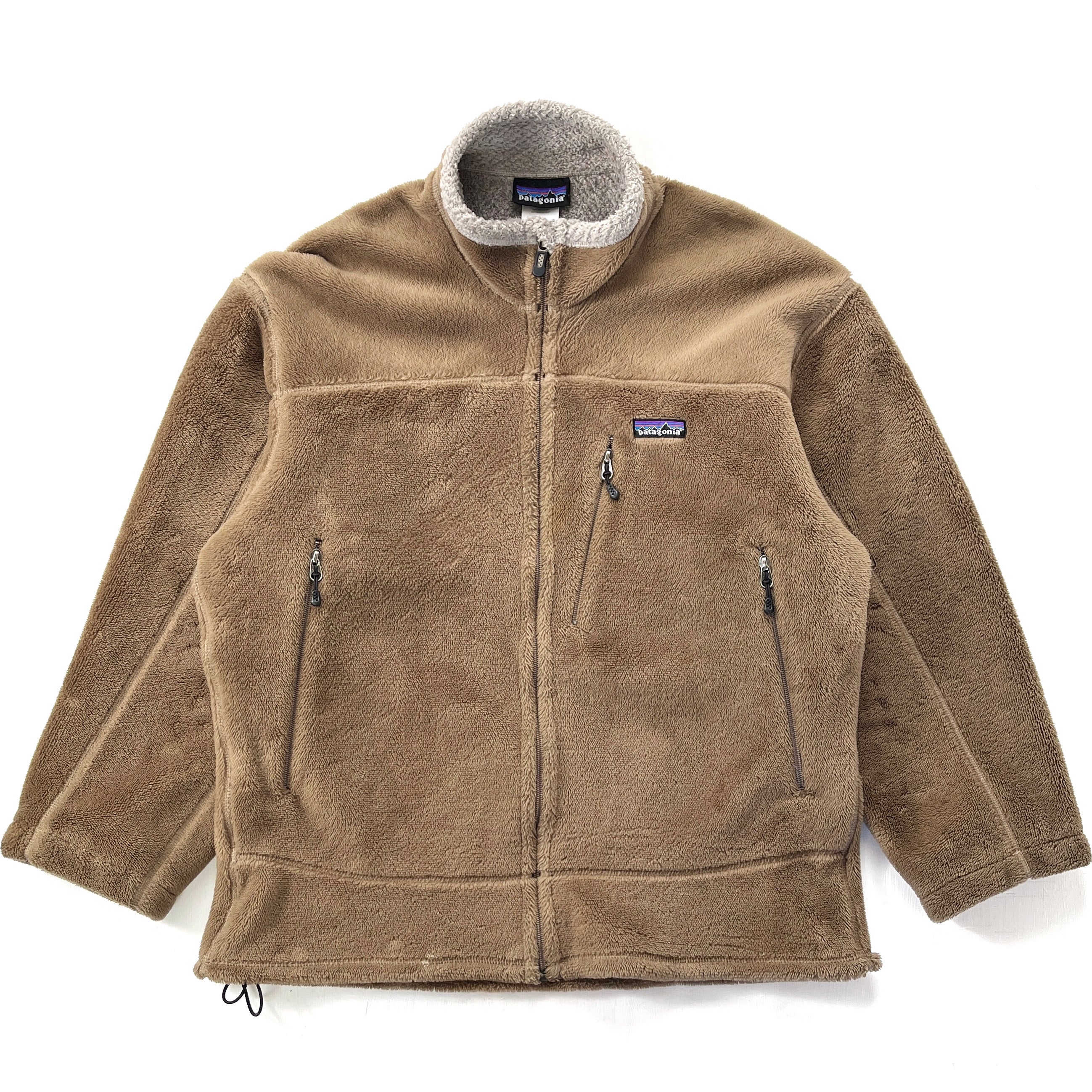 2008 Patagonia R4 Regulator Full-Zip Fleece Jacket, Light Brown (L)