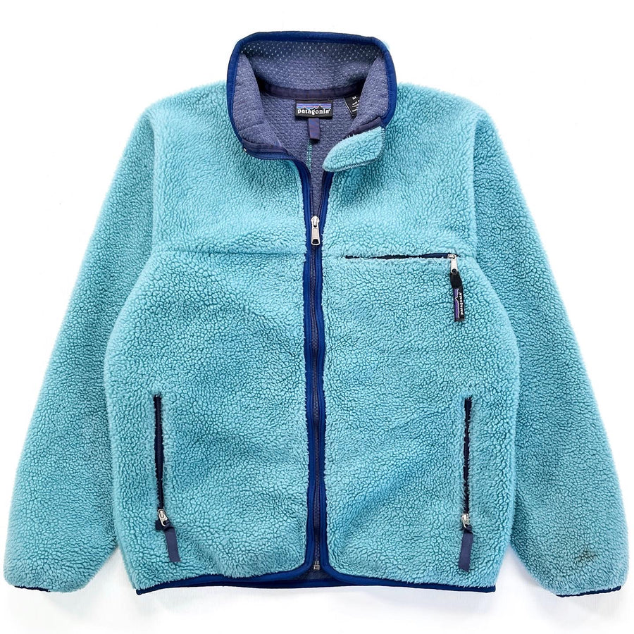 1994 Patagonia Made In The U.S.A. Retro Pile Cardigan, Sea Green (M)