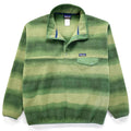 2015 Patagonia Printed Synchilla Snap-T, Hand Dipped: Green (XL)