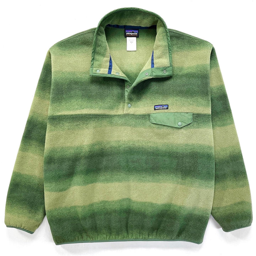 2015 Patagonia Printed Synchilla Snap-T, Hand Dipped: Green (XL)