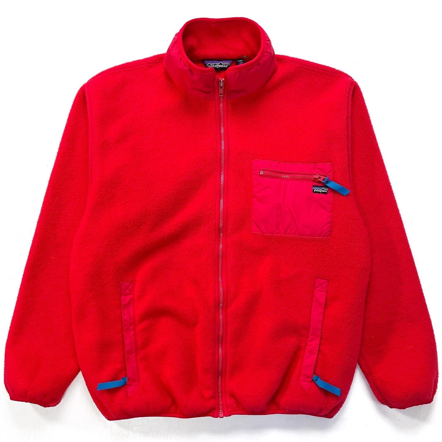 1988 Patagonia Made In The U.S.A. Synchilla Jacket, Grenadine (L/XL)