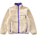 1992 Patagonia Made In The U.S.A. Retro Pile Cardigan, Natural  (L)