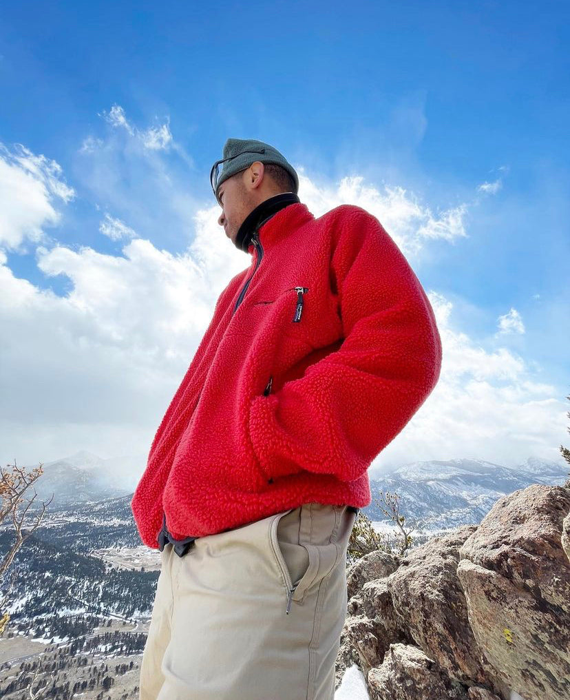 1996 Patagonia Pneumatic Pullover, Mango & Regal Purple (L)