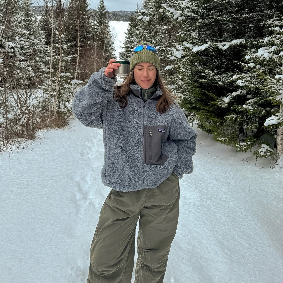 1997 Patagonia Ultra-Plush Fleece Overshirt, Adirondack: Carmine