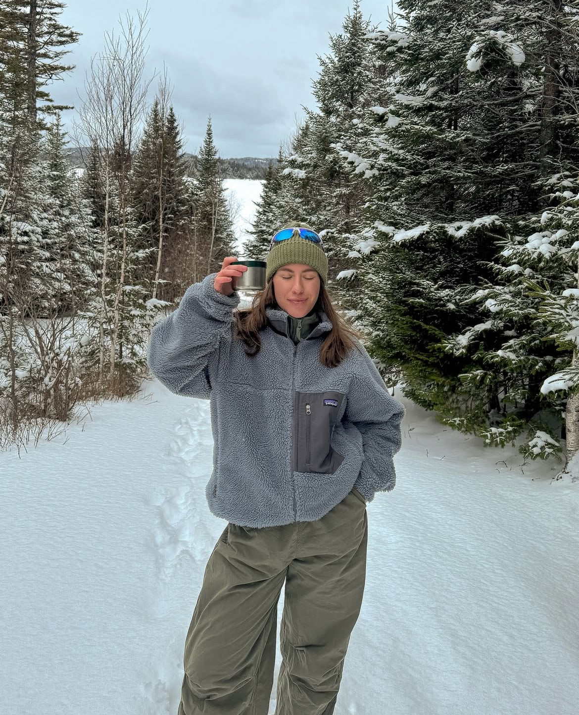 1991 Patagonia Printed Lightweight Fleece Paddling Pullover