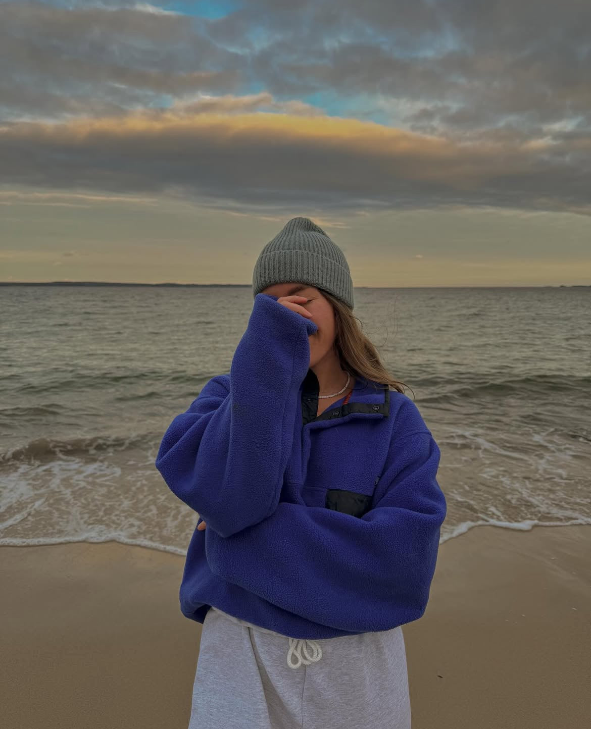 1996 Patagonia Pneumatic Pullover, Mango & Regal Purple (L)