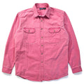1988 Patagonia Mens Cotton Canvas Shirt, Weathered Pink (L)