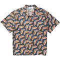 1992 Patagonia Mens Cotton A/C Print Shirt, Fish: Blue (L)