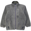 1996 Patagonia Made In The U.S.A. Retro Pile Cardigan, Charcoal (XL)