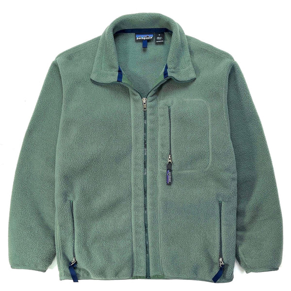 1995 Patagonia Made In The U.S.A. Synchilla Jacket, Eucalyptus (M)