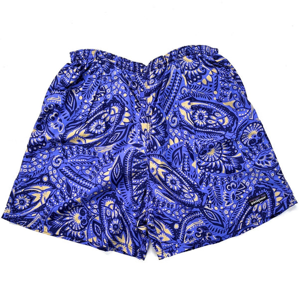 1995 Patagonia Mens 5” Printed Baggies Shorts, Hidden Fish (S/M)