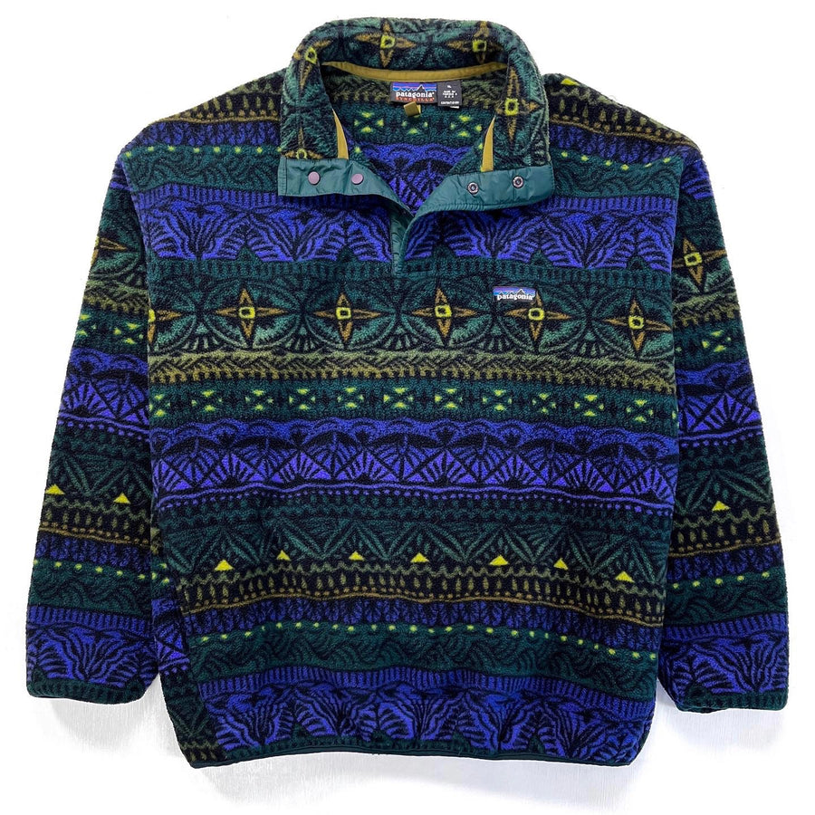 1997 Patagonia Printed Synchilla Snap-T, Tradewinds: Hunter (XL)