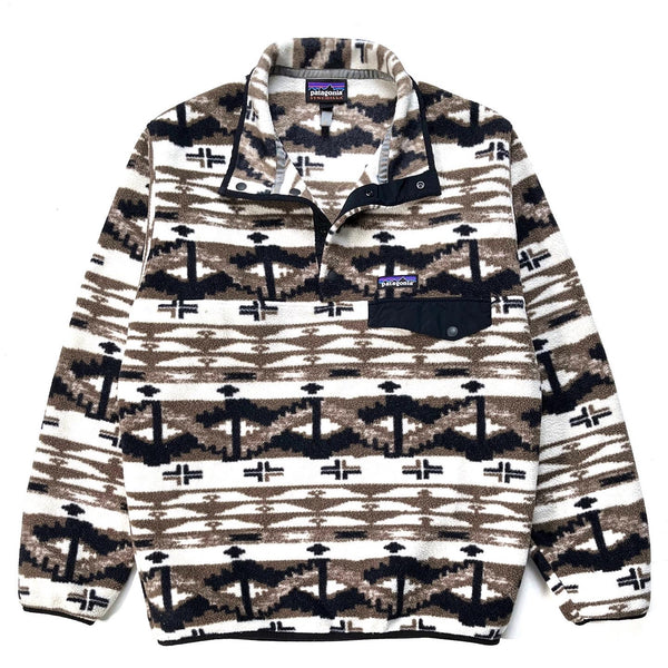 2018 Patagonia Printed Synchilla Snap-T, Shepard Knit: Birch (S)