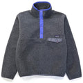 1989 Patagonia Made In The U.S.A. Synchilla Snap-T, Charcoal (M)