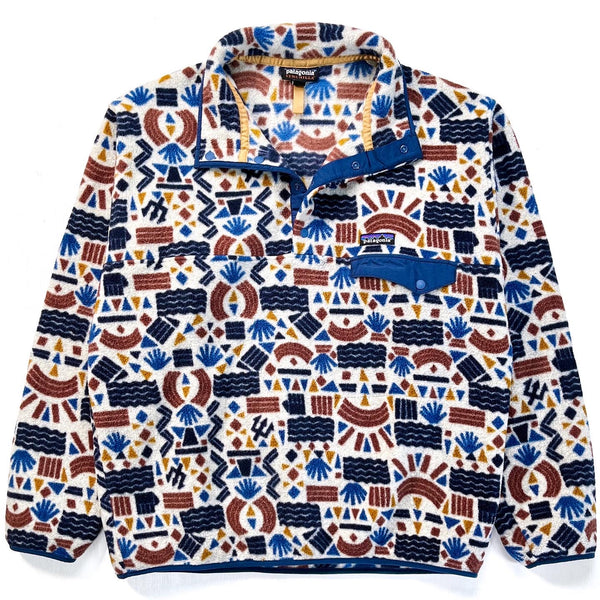 2019 Patagonia Printed Synchilla Snap-T, Protected Peaks (L)