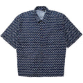 2000 Patagonia Mens Organic Cotton A/C Print Shirt, Navy (XL)