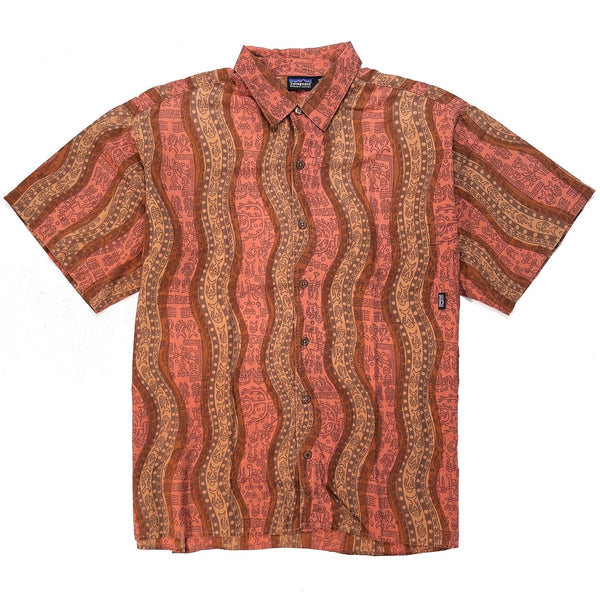 1998 Patagonia Mens Organic Cotton A/C Shirt, Dreamtime (L/XL)
