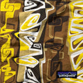 2004 Patagonia Mens 5” Printed Baggies Shorts, Brown & Yellow (L)