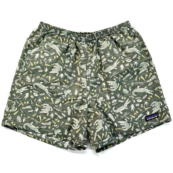 2020 Patagonia Mens 5” Printed Baggies Shorts, Alligators & Bullfrogs (S)