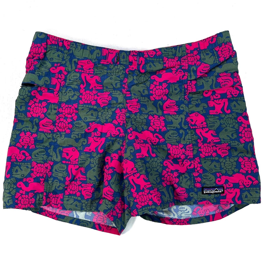 1992 Patagonia Mens 4” River Shorts, Creatures: Sapphire (S/M)