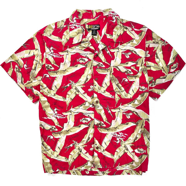 1999 Patagonia Mens Pataloha Shirt, Bananarama: Burnt Chili (XL)